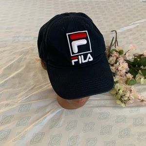 Men hat color dark blue and black brand Fila